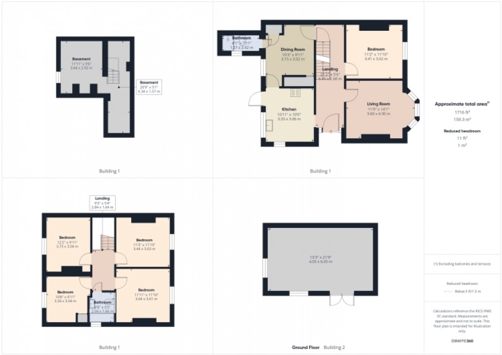 Floorplan for 302 Gloucester Road, Cheltenham, Gloucestershire, GL51 7AG, UK