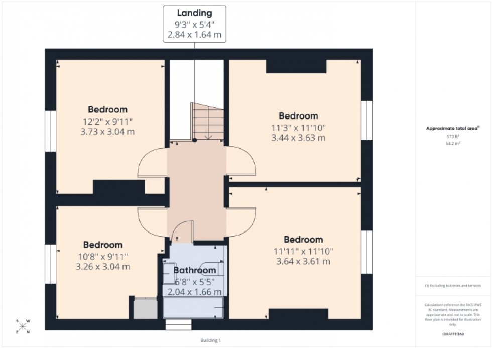 Floorplan for 302 Gloucester Road, Cheltenham, Gloucestershire, GL51 7AG, UK