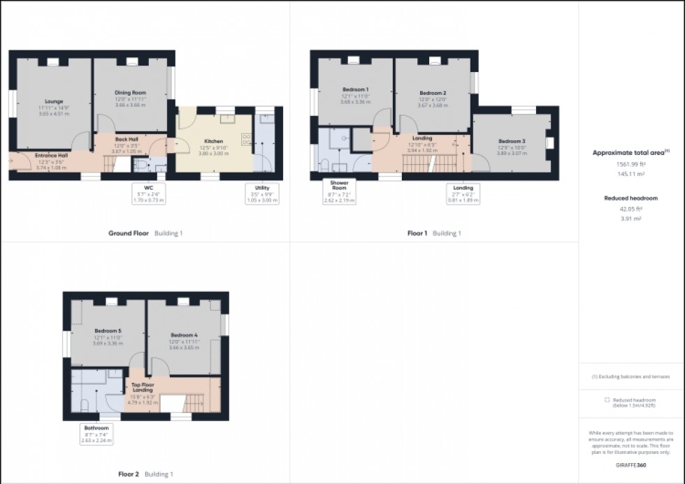 Floorplan for 3 Blenheim Villas Mount Pleasant Road, Tewkesbury, Gloucestershire, GL20 5RA, UK