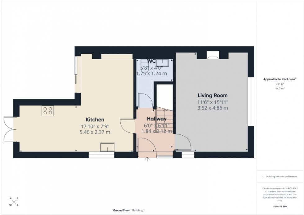 Floorplan for Hameldame Main Road, Shurdington, Cheltenham, Gloucestershire, GL51 4XJ, UK