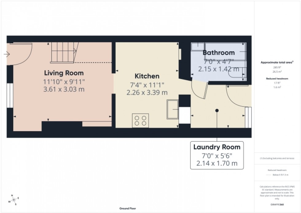 Floorplan for 63 High Street, Gloucester, Gloucestershire, GL1 4SP, UK