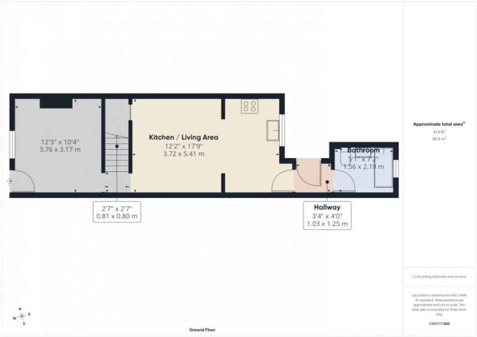 Floorplan for 26 Victory Road, Gloucester, Gloucestershire, GL1 4PA, UK