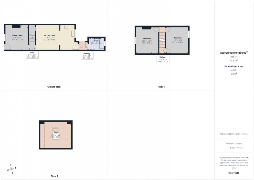 Floorplan for 26 Victory Road, Gloucester, Gloucestershire, GL1 4PA, UK