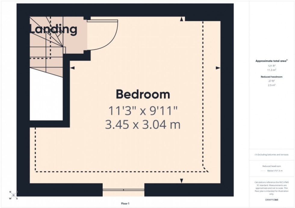 Floorplan for 13 Hildyard Close, Hardwicke, Gloucester, Gloucestershire, GL2 4PZ, UK