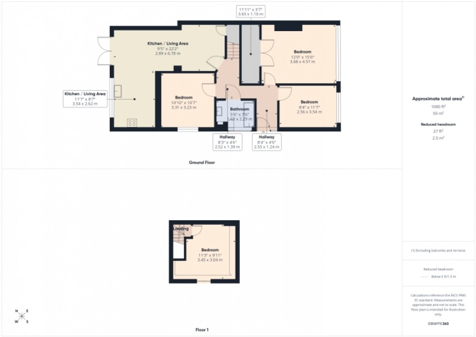 Floorplan for 13 Hildyard Close, Hardwicke, Gloucester, Gloucestershire, GL2 4PZ, UK