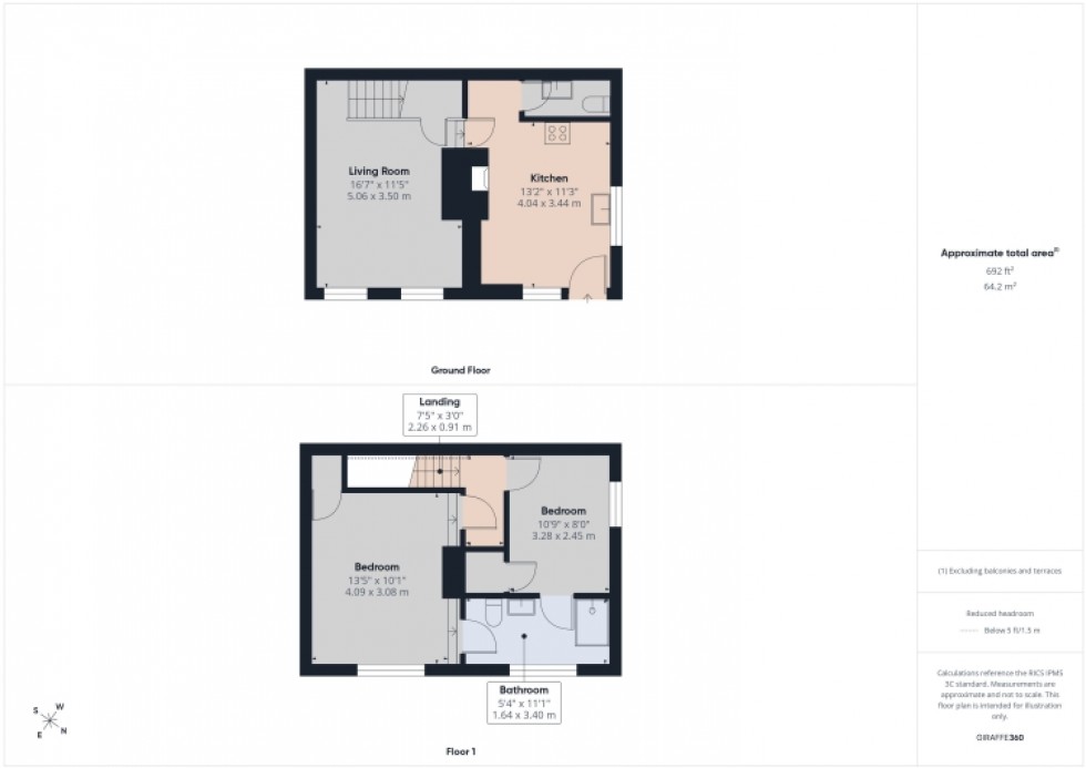 Floorplan for St Custards 1 Turners Court, Tewkesbury, Gloucestershire, GL20 5RU, UK
