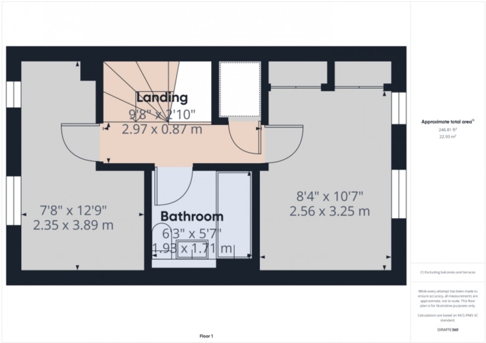 Floorplan for 84 Chivenor Way Kingsway, Quedgeley, Gloucester, Gloucestershire, GL2 2BH, UK