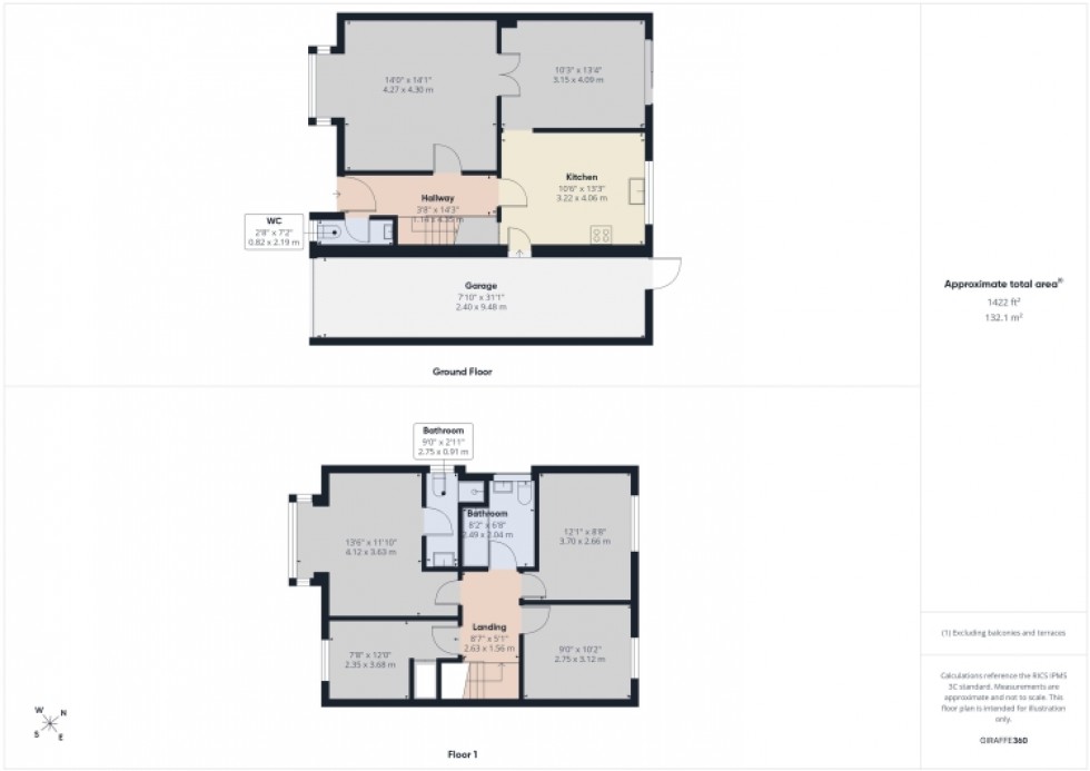 Floorplan for 7 Gorse Close Abbeymead, Abbeymead, Gloucester, Gloucestershire, GL4 5UW, UK