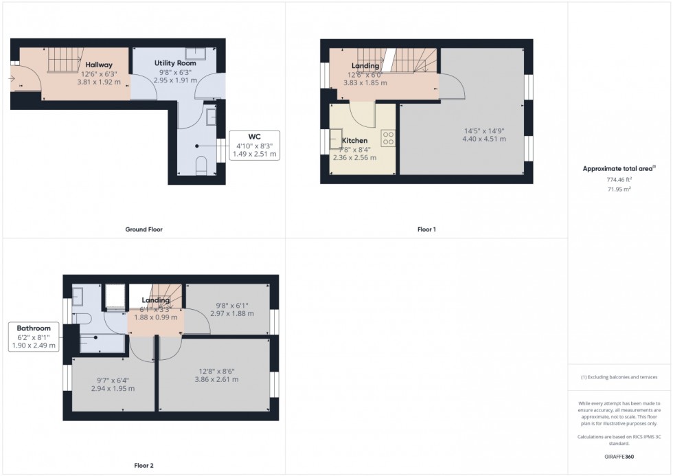 Floorplan for Barton Mews, Tewkesbury, Gloucestershire, GL20