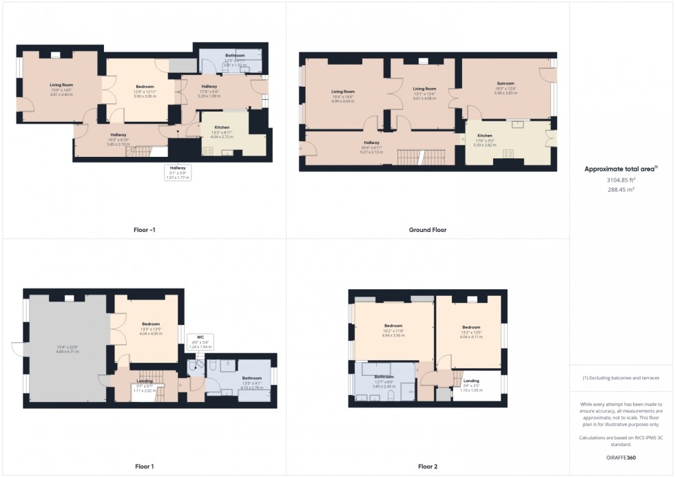 Floorplan for Evesham Road, Pittville, Cheltenham, GL52