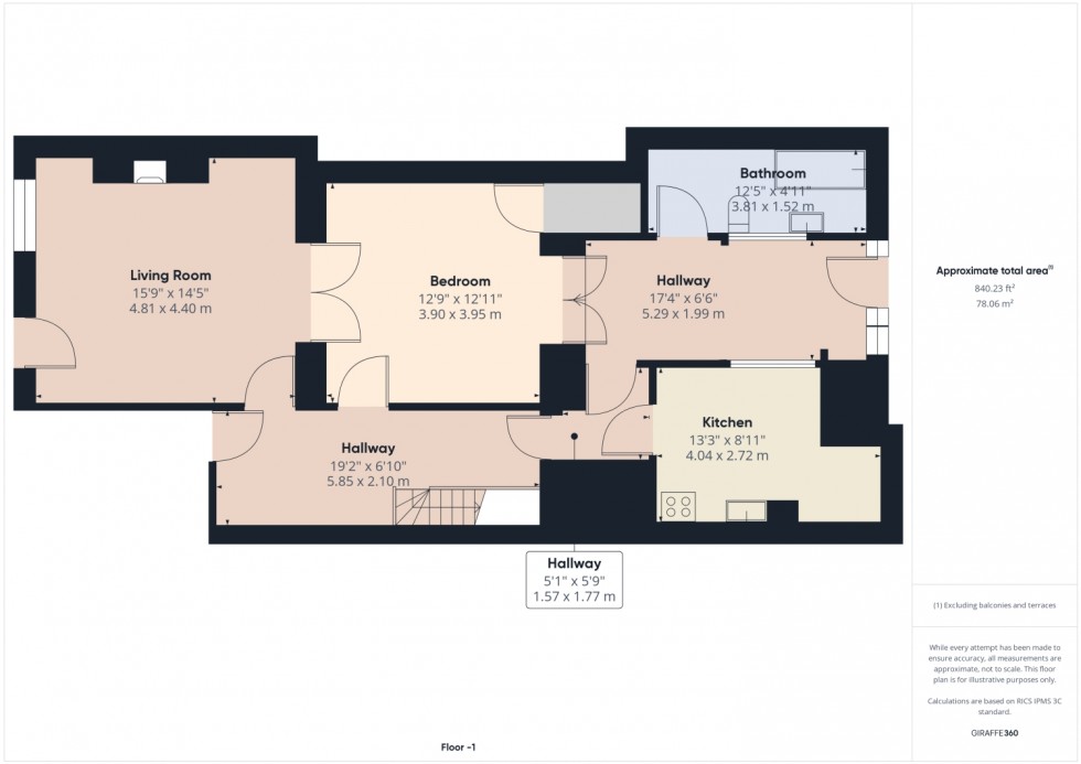 Floorplan for Evesham Road, Pittville, Cheltenham, GL52