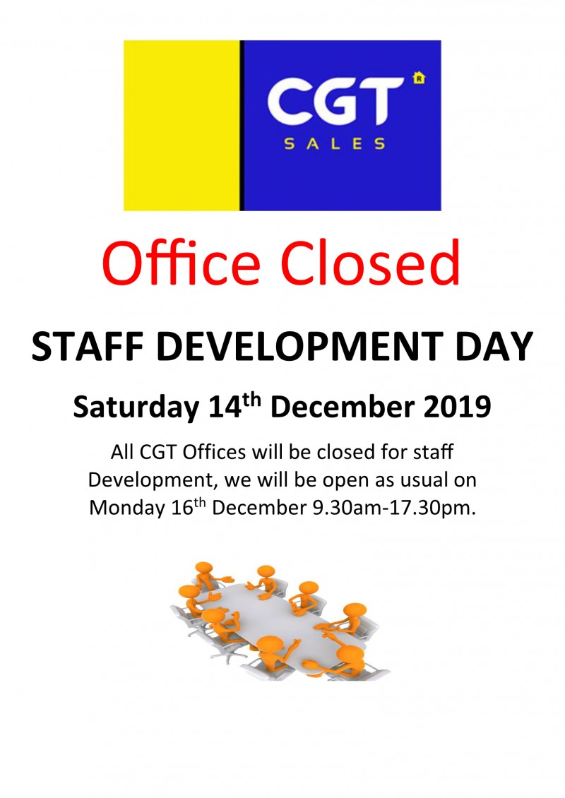 Staff Development Day Saturday 14th December
